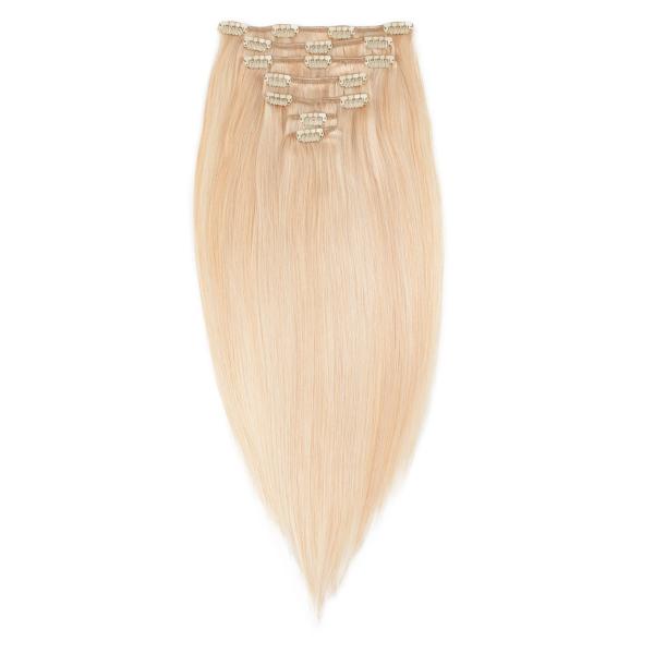 Rapunzel Clip-On Set Europeiskt 24/60 Light Golden Blond Mix 50cm