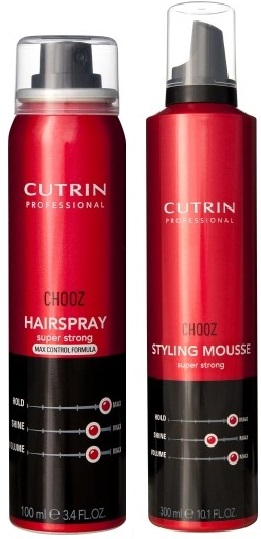 Cutrin Hairspray Super Strong Max Control 300ml + Cutrin Styling Mousse Super Strong 300ml