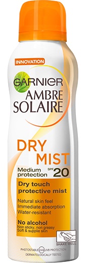 Garnier Ambre Solaire Dry Mist Spf20 200ml
