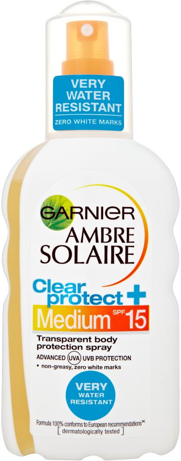 Garnier Ambre Solaire Clear Protect Spray Spf15 200ml