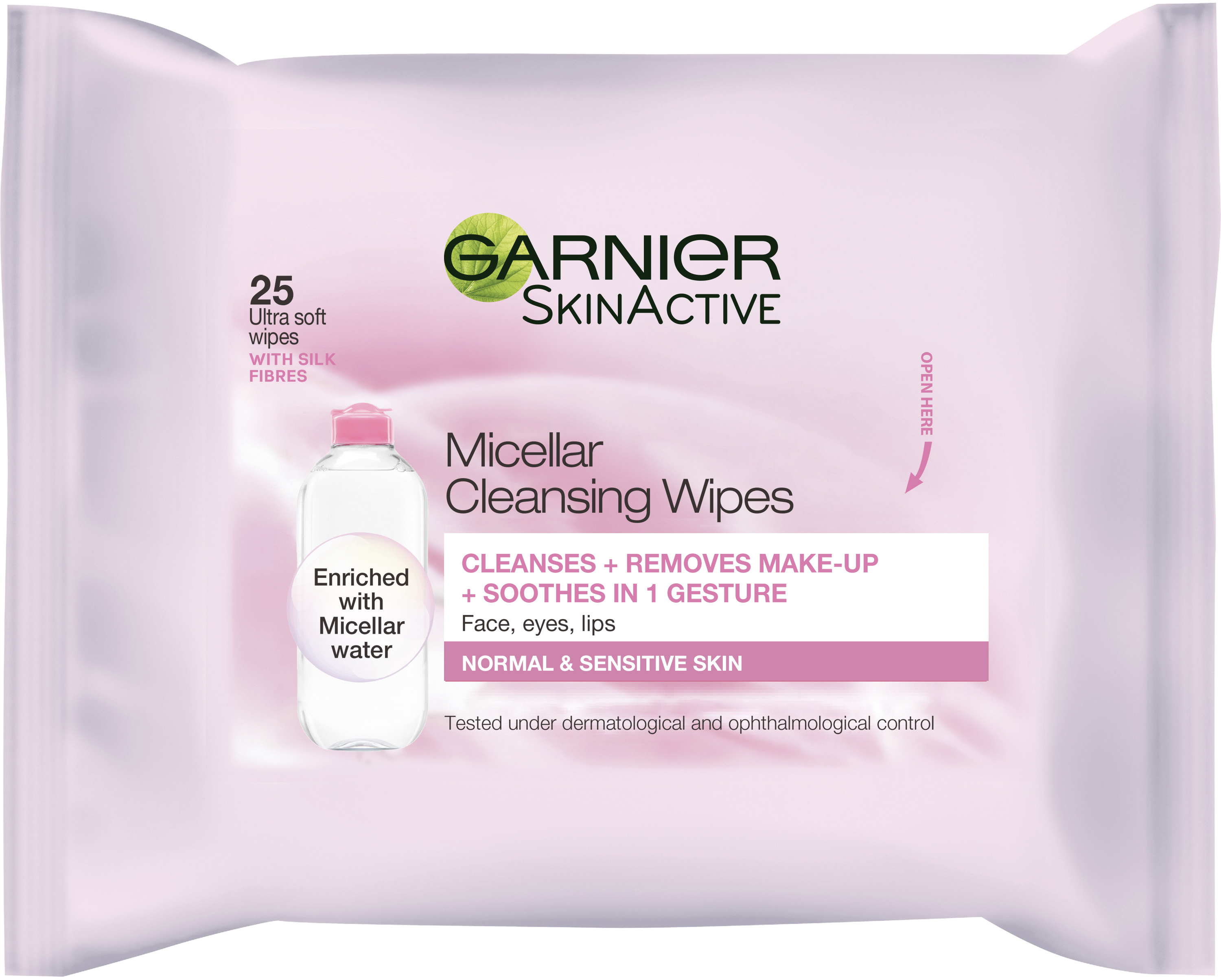Garnier Cleansing Wipes Micellar x25st