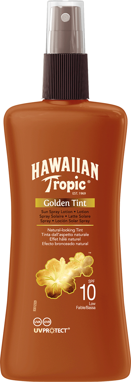 Hawaiian Tropic Golden Tint Spray Lotion SPF10