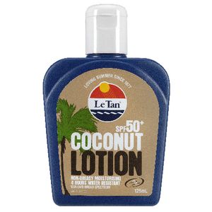 Le Tan Spf50+ Coconut Lotion 125ml