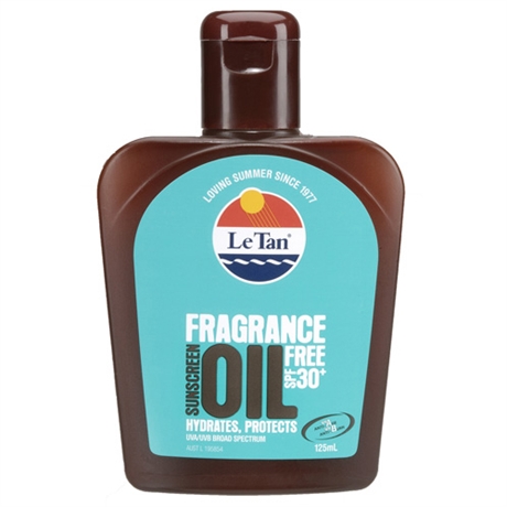 Le Tan SPF30+ Fragrance Free Oil 125ml