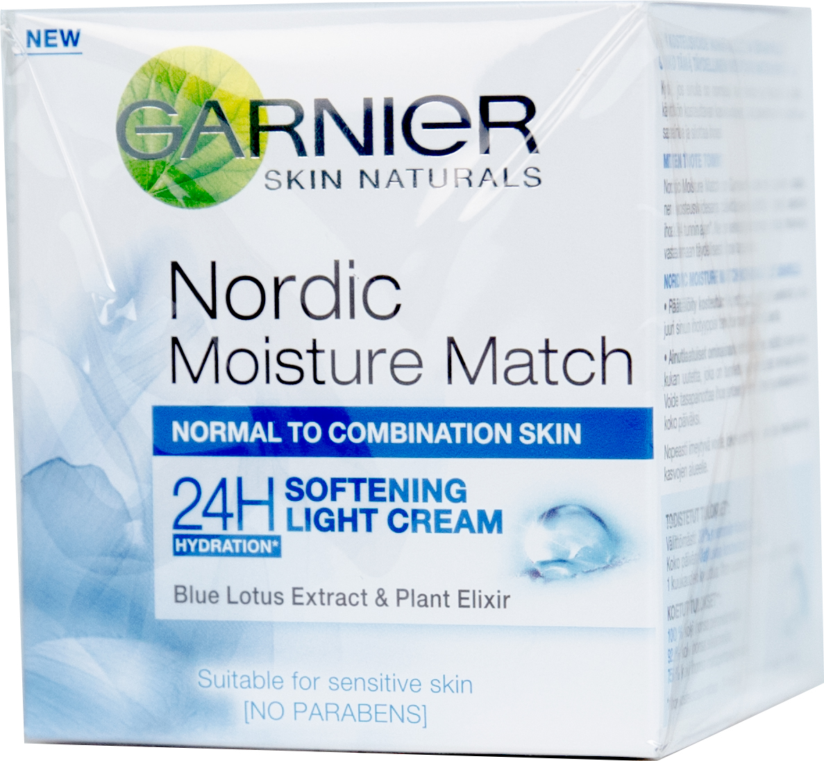 Garnier Nordic Moisture Match 24h Softening Light Cream