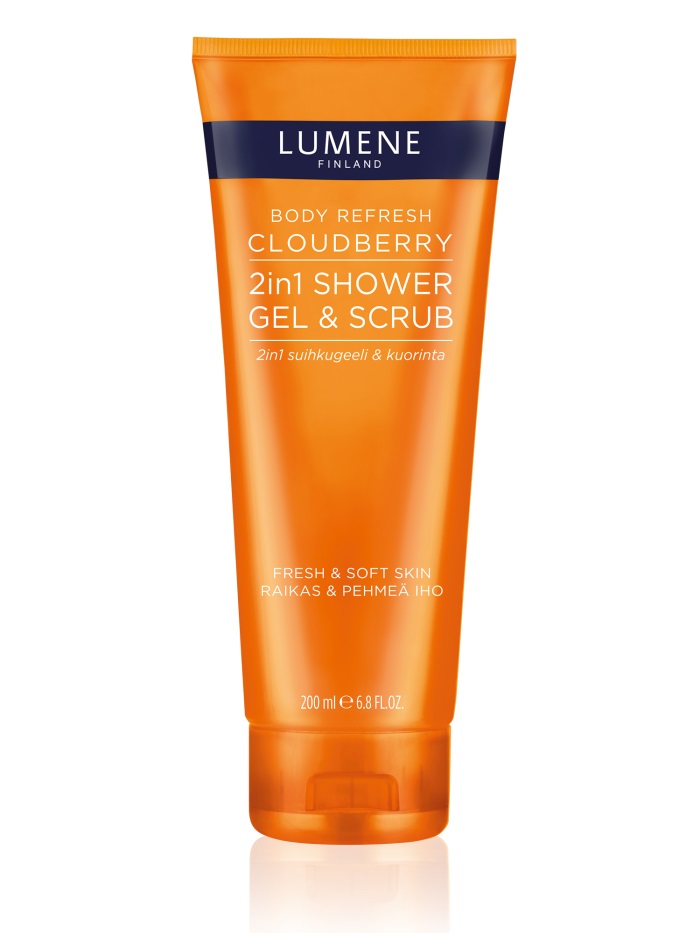 Lumene Cloudberry 2in1 Shower Gel & Scrub 200ml