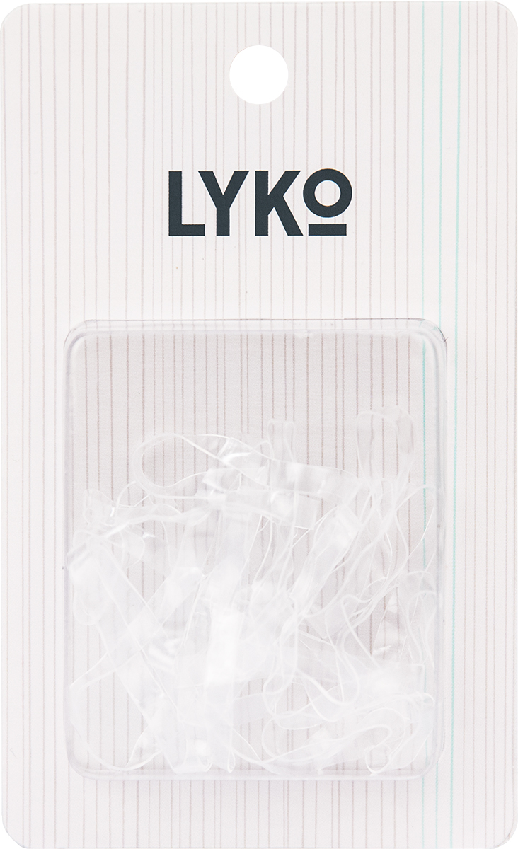 Lyko Hair Band Transparent 20-Pack