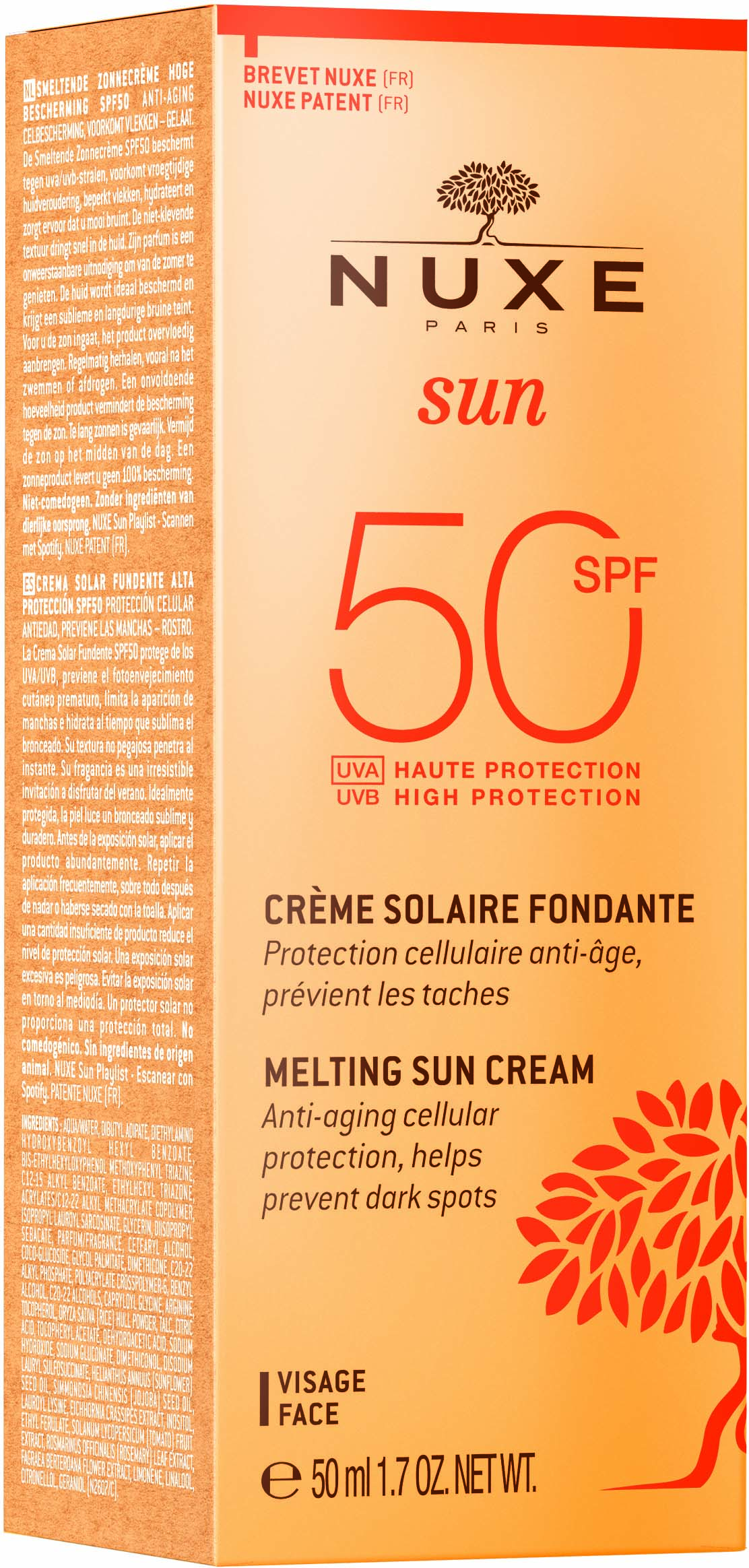 NUXE SUN Melting Cream Face SPF50 50ml