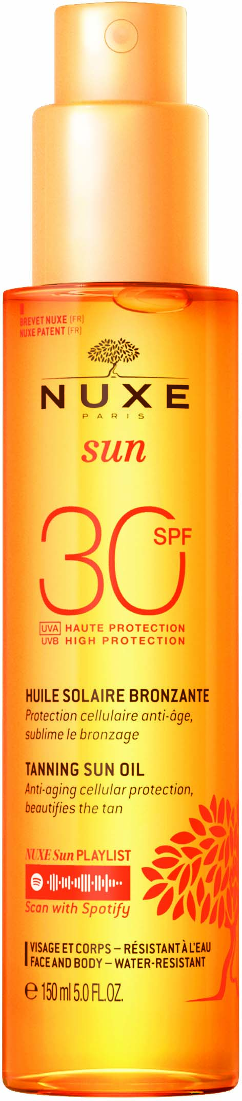 NUXE SUN Tanning Oil Face & Body SPF30 150ml