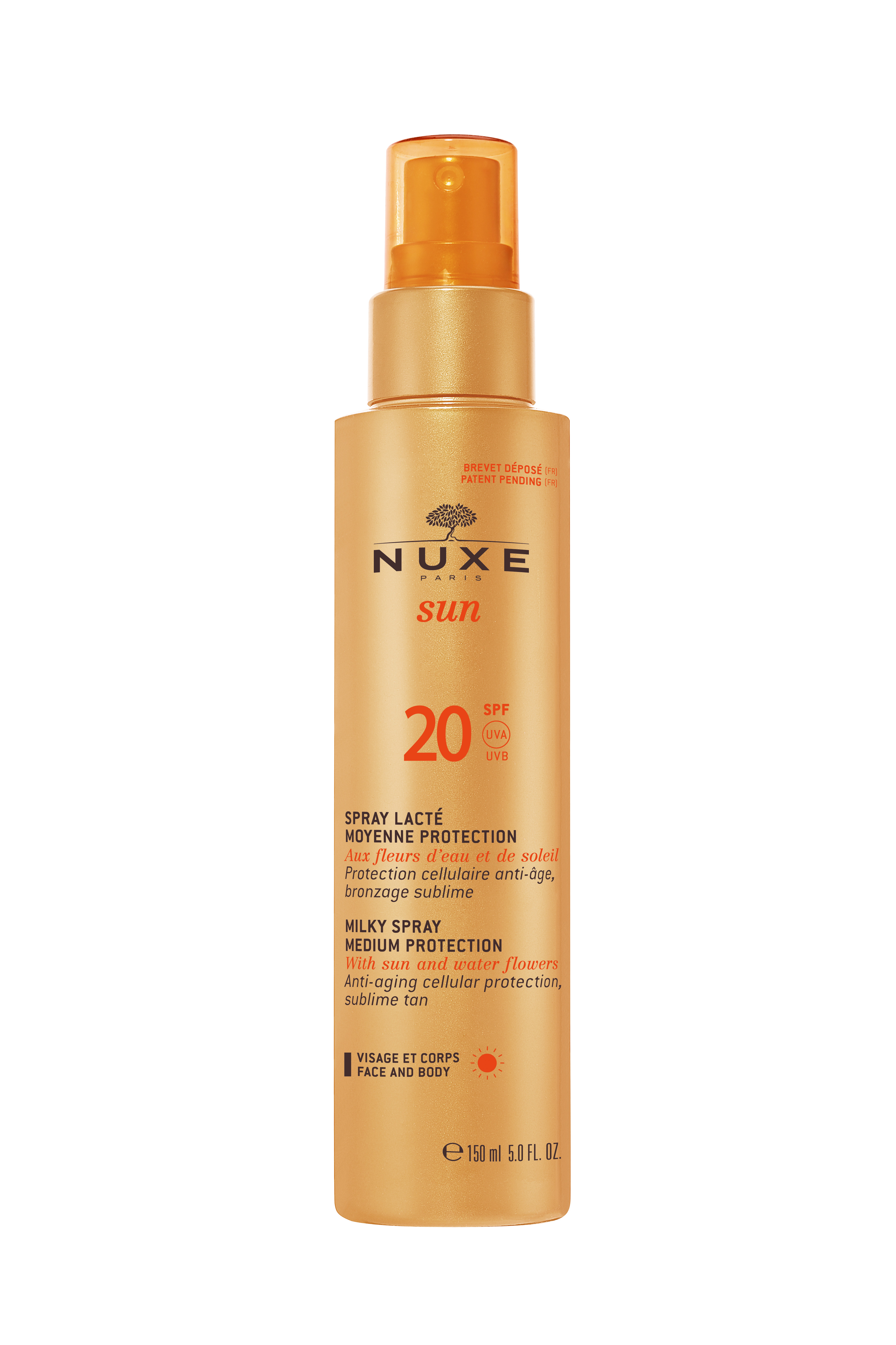 NUXE SUN Milky Spray Face & Body SPF20 150ml