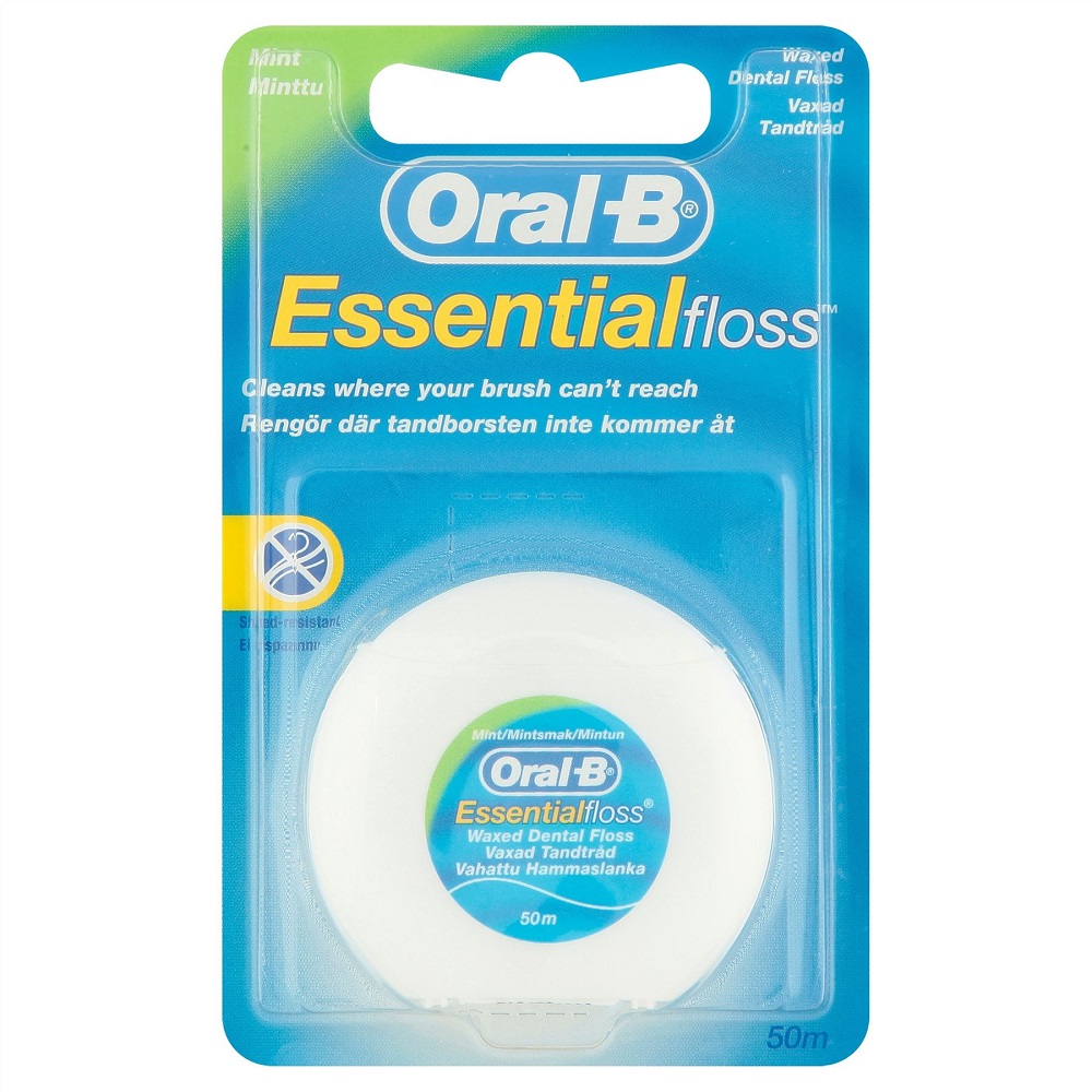 Oral B Essential Floss Mint vaxas 50m