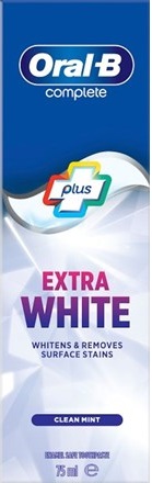 Oral B Complete Extra White Tandkräm 75ml