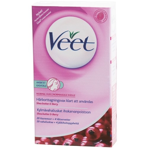 Veet EasyGrip Ready-to-use Wax Strips FACE Normal