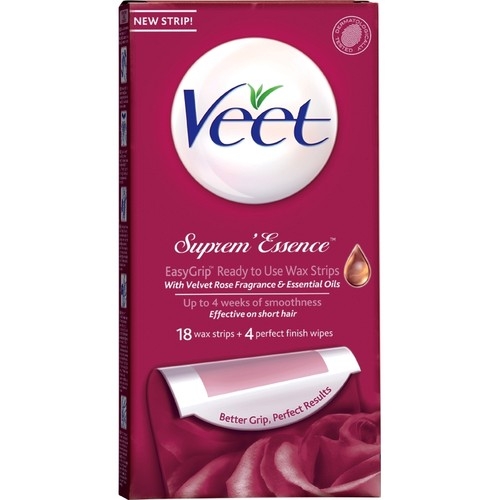 Veet Suprem Essence EasyGrip Ready-to-use Wax Stips