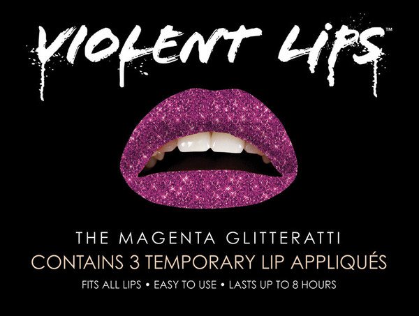 Violent Lips Magenta Glitteratti