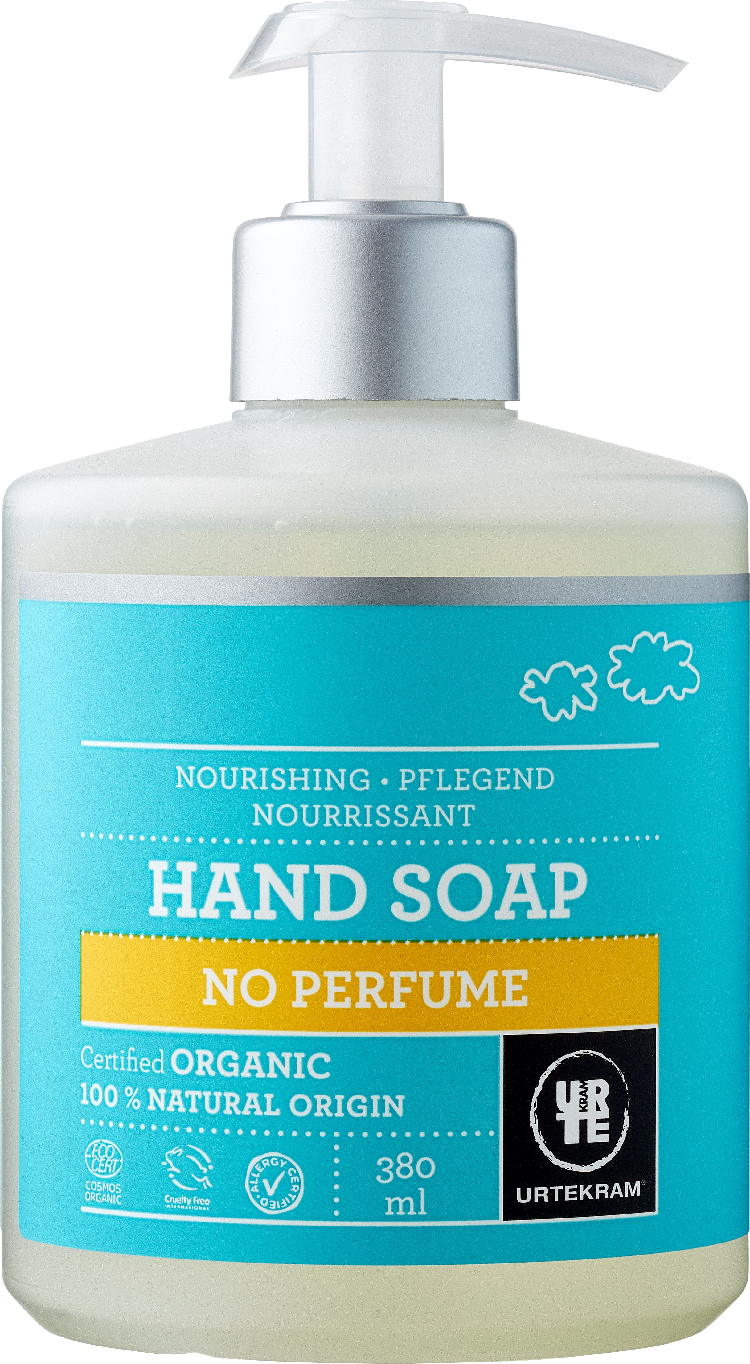 Urtekram No Perfume Hand Soap 380ml