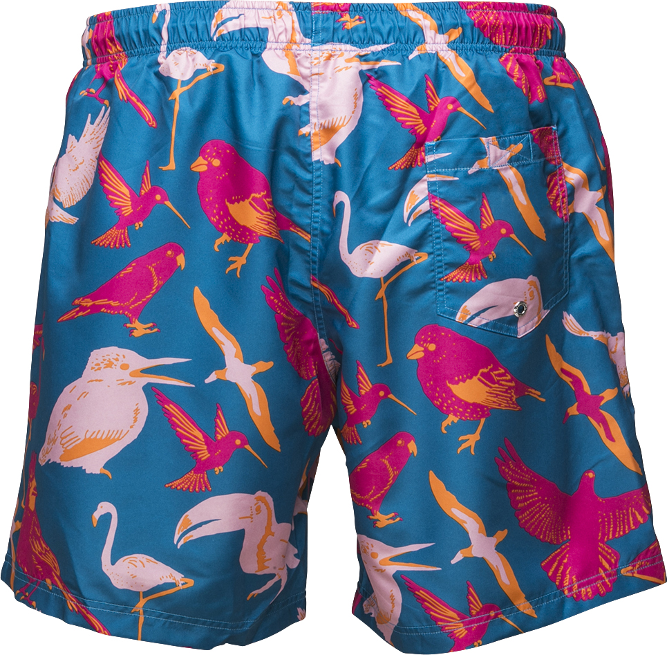 Frank Dandy Birds Bermuda Shorts Blue L