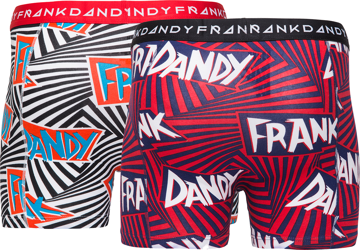 Frank Dandy Gator Boxer Red/White 2-pack S