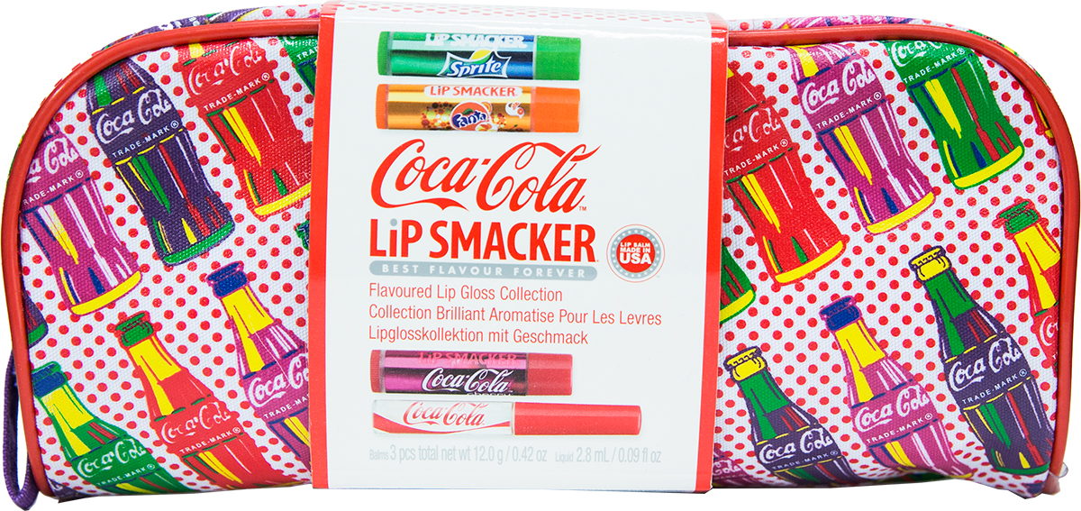 Lip Smacker Coca-Cola Popart Bottles Cosmetic Bag