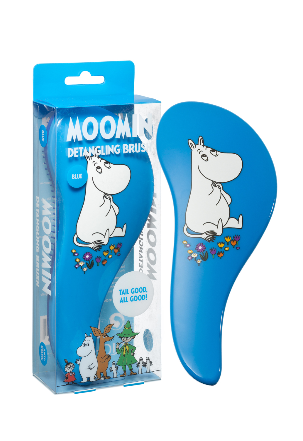RICH Moomin Detangling Brush Blue Moomintroll