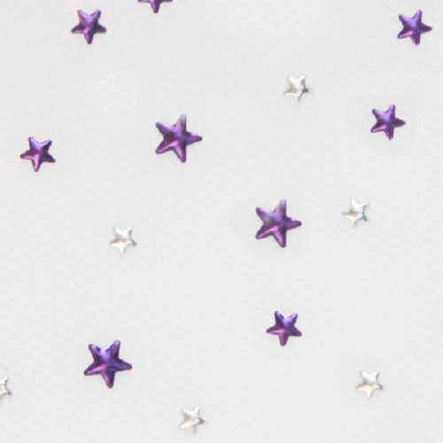 Charmsies Multi Stars Purple & Silver