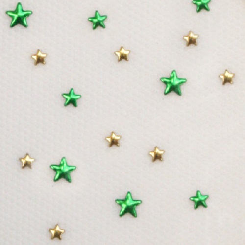 Charmsies Multi Stars Green & Gold