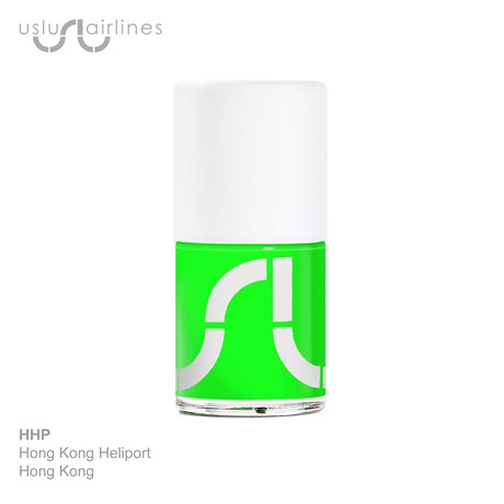 Uslu Airlines Nail Polish HHP Hong Kong Neon Green