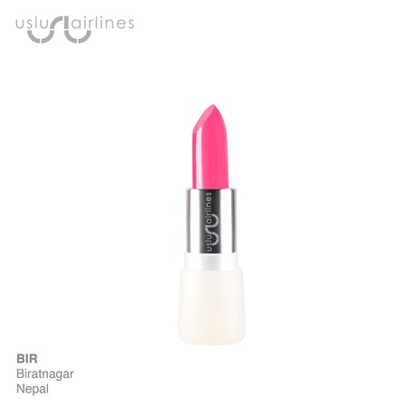 Uslu Airlines Lipstick BIR Biratnagar Bright Pink