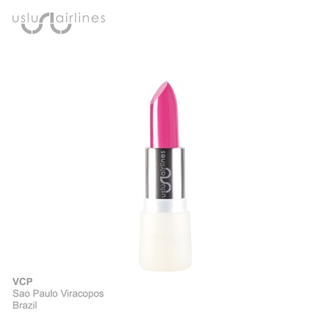 Uslu Airlines Lipstick VCP Viracopos Hot Pink