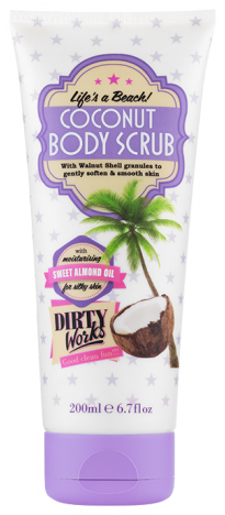 Dirty Works Coconut Caress Body Scrub 200ml