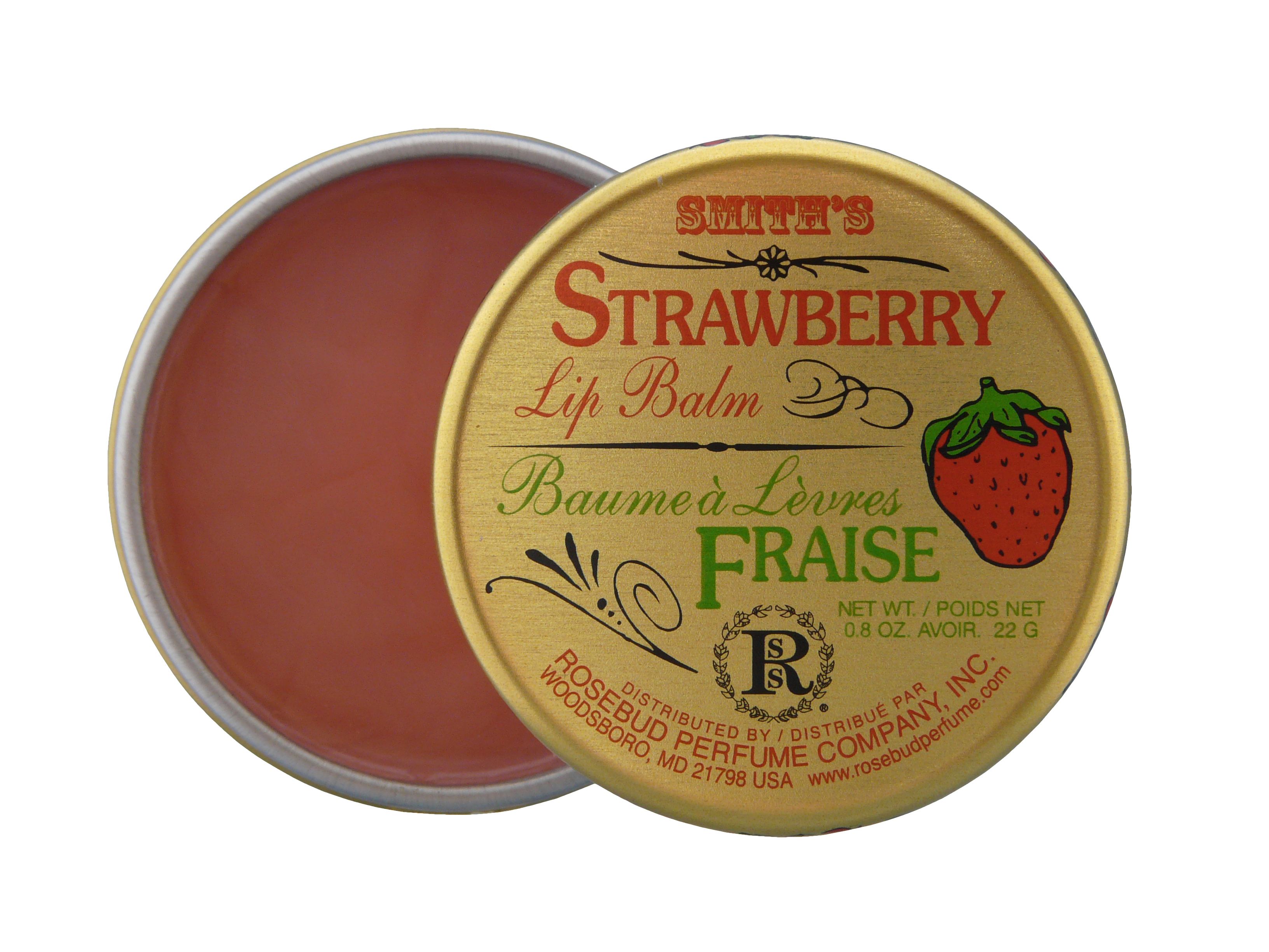 Rosebud Strawberry Lip Balm