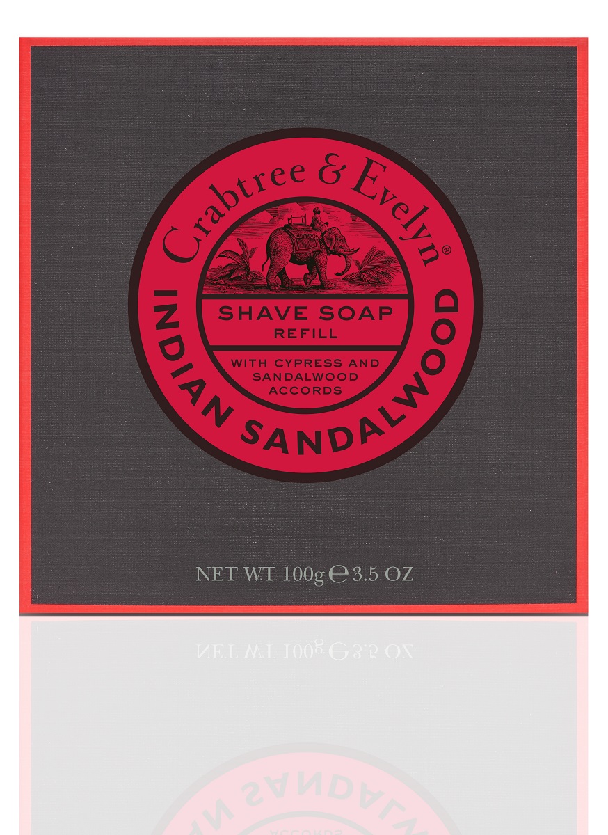 Crabtree & Evelyn For Men Indian Sandalwood Shave Soap Refill 100g