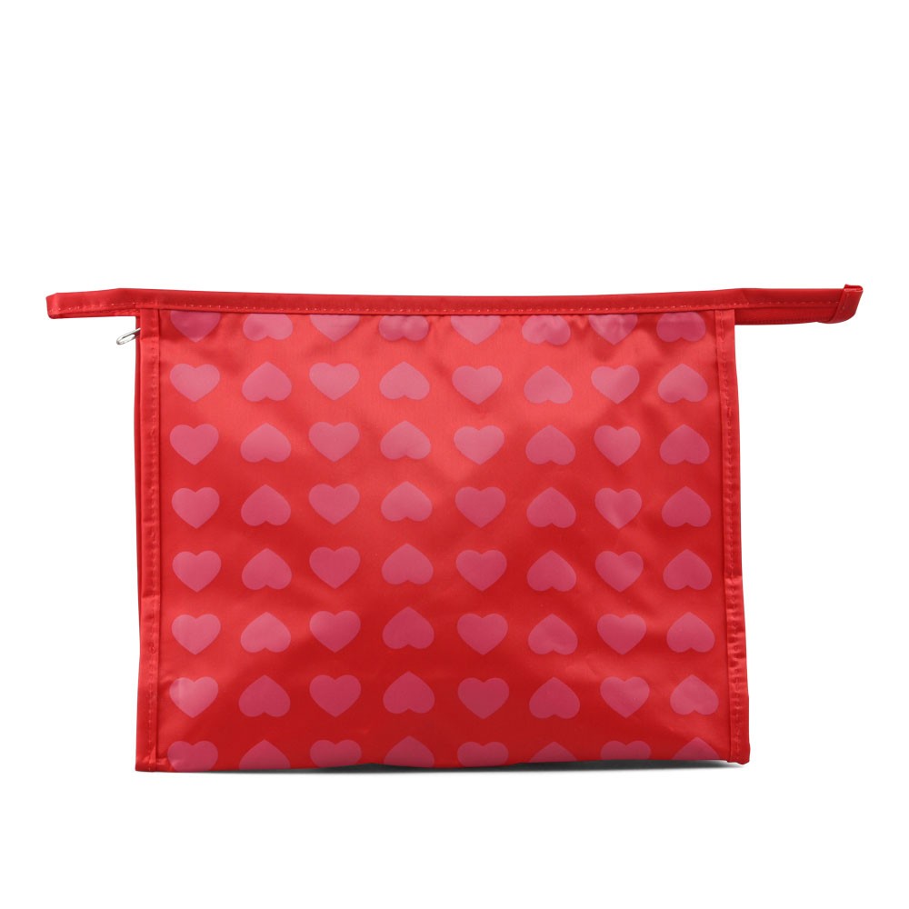 Studio Red Bag With Red Hearts Cosmetic