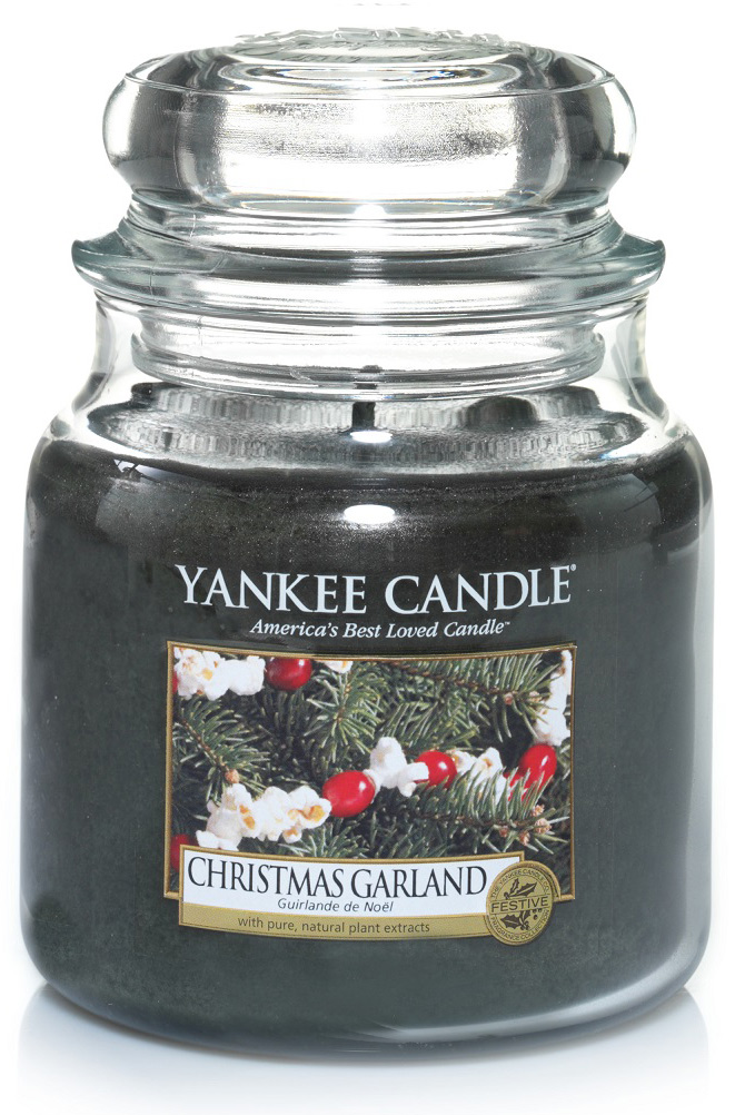 Yankee Candle Christmas Garland Medium Jar
