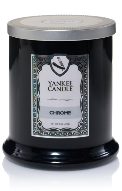 Yankee Candle 8 oz Barbershop Chrome