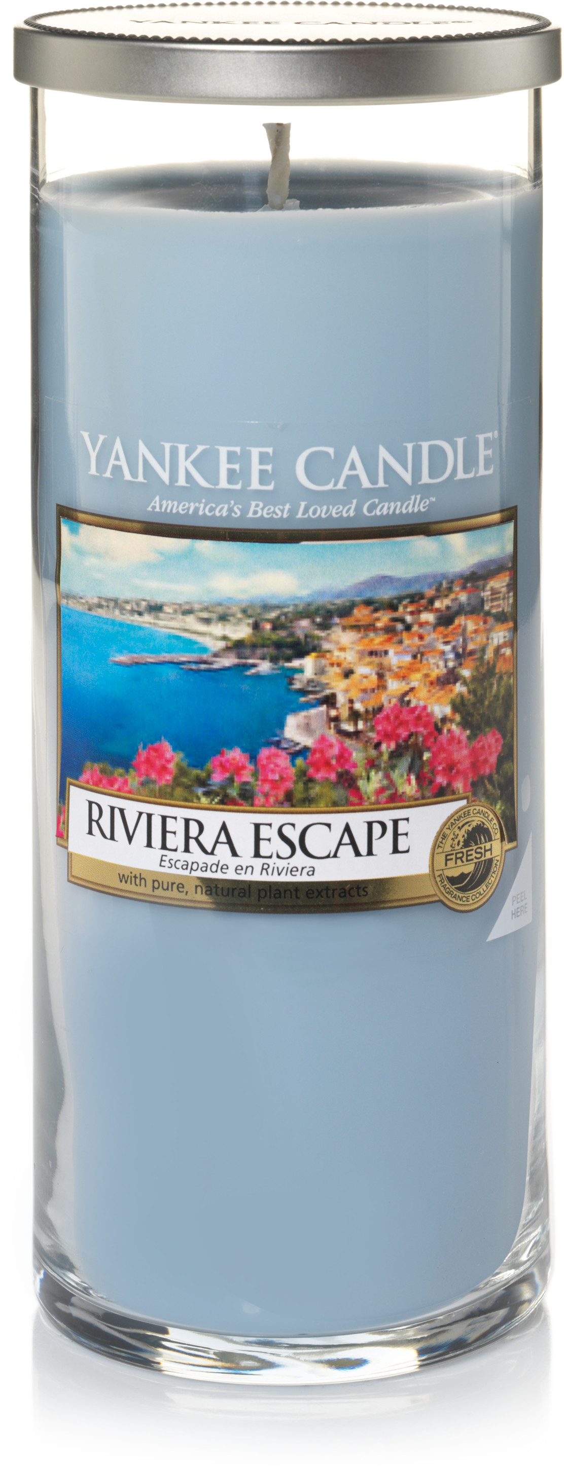 Yankee Candle L Glass Pillar-Riviera Escpe