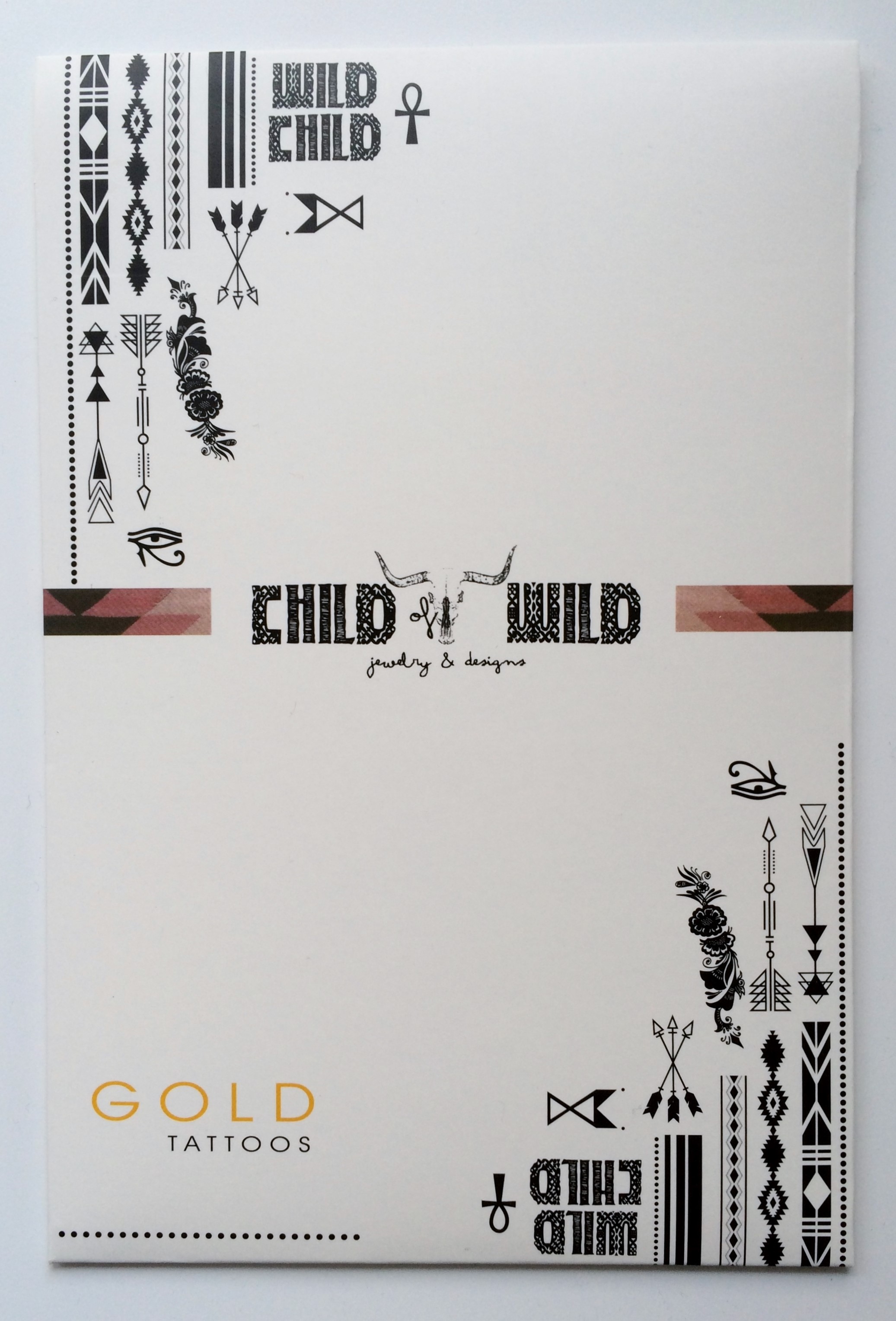 Gold Tattoos Wild Child 4-Pack
