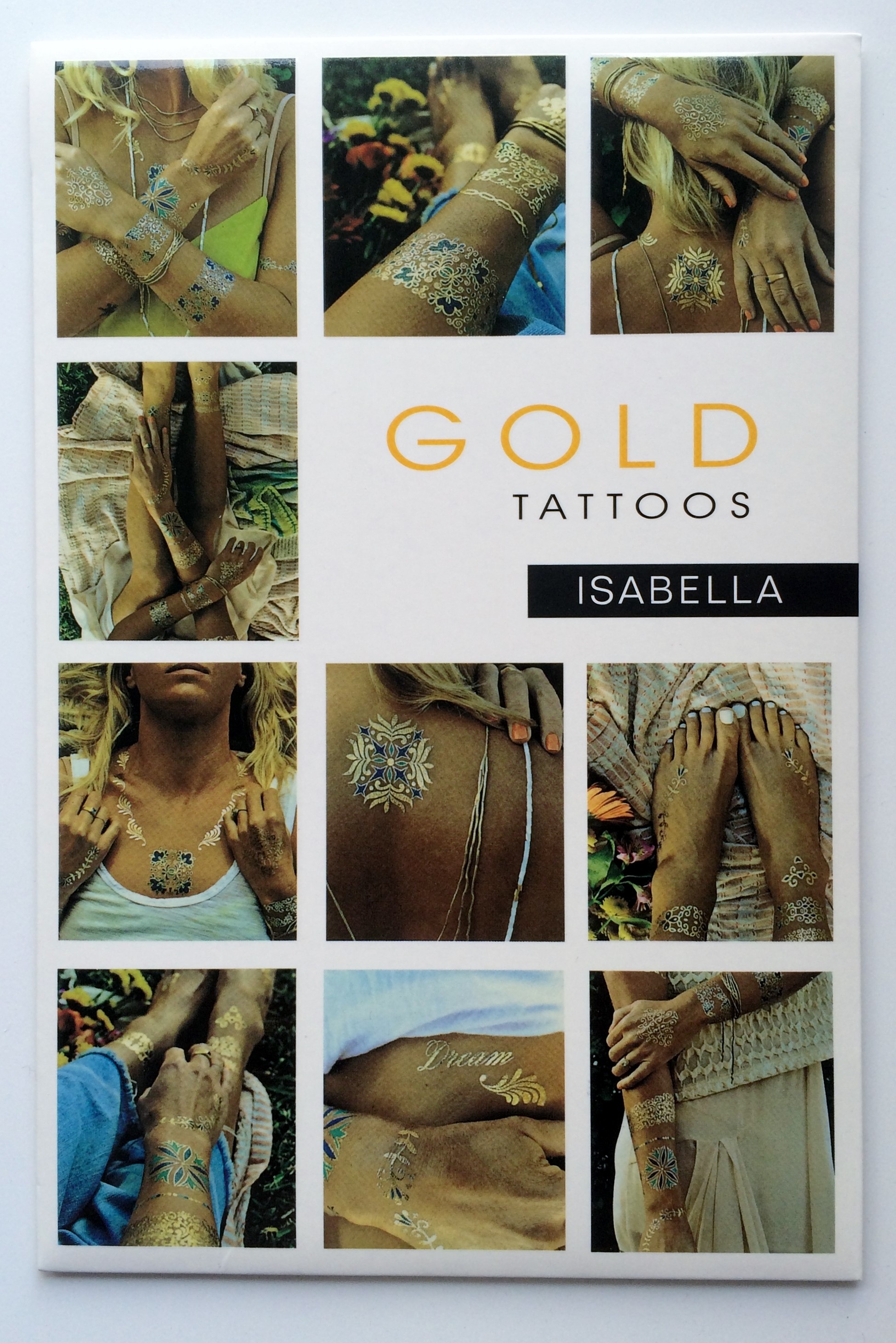Gold Tattoos Isabella 4-Pack