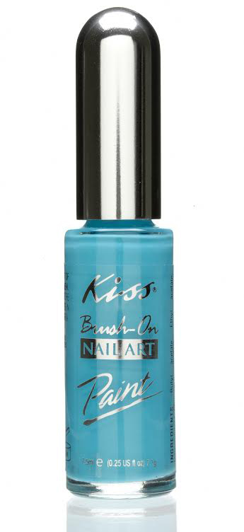 Kiss Nail Art Paint Soft Blue
