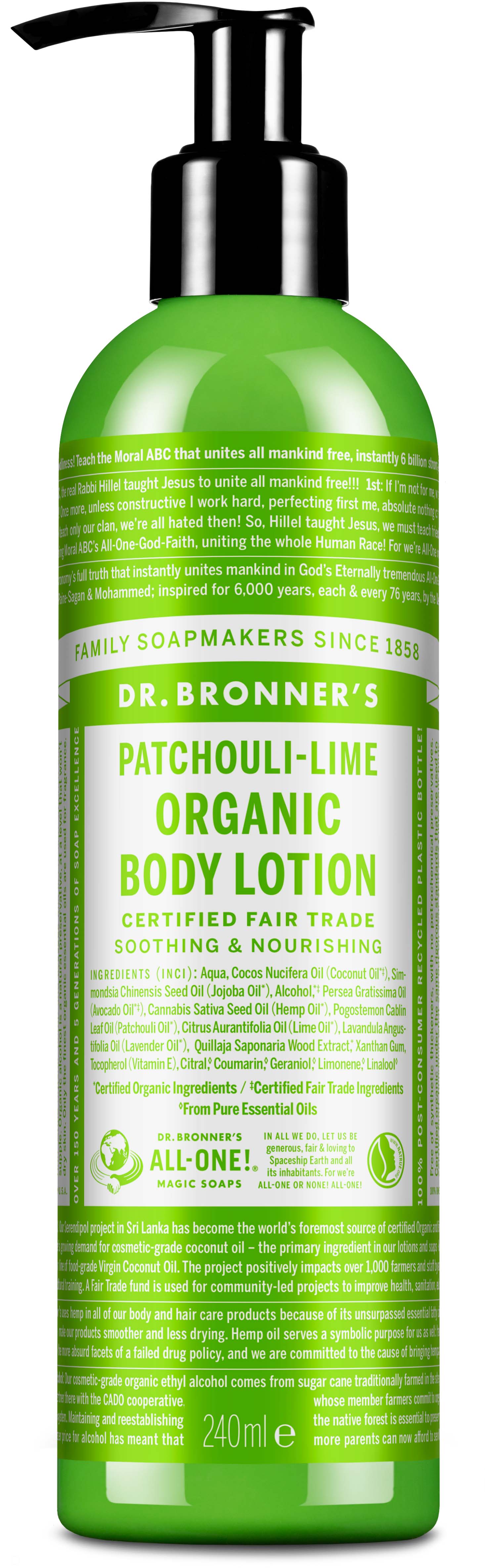 Dr.Bronner's Lotions Patschouli Lime 237ml
