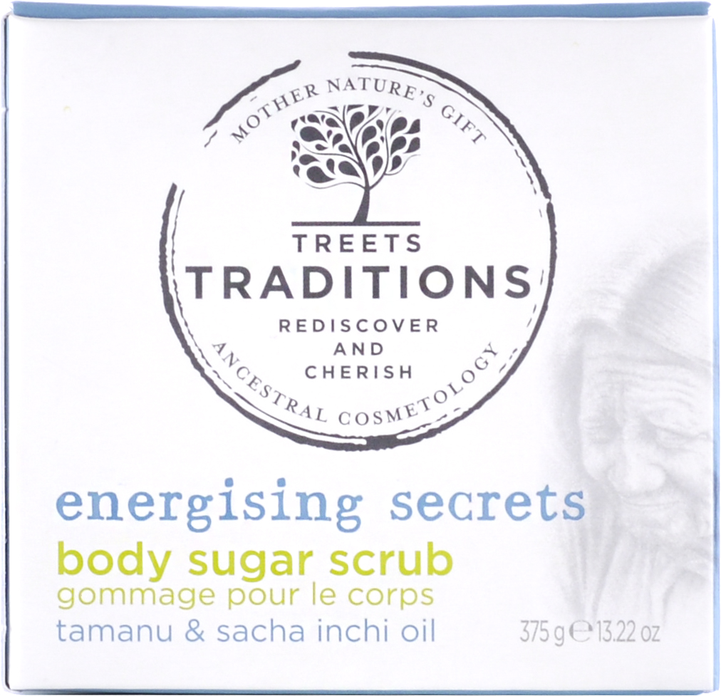 Treets Energising Secrets Body Sugar Scrub 375g