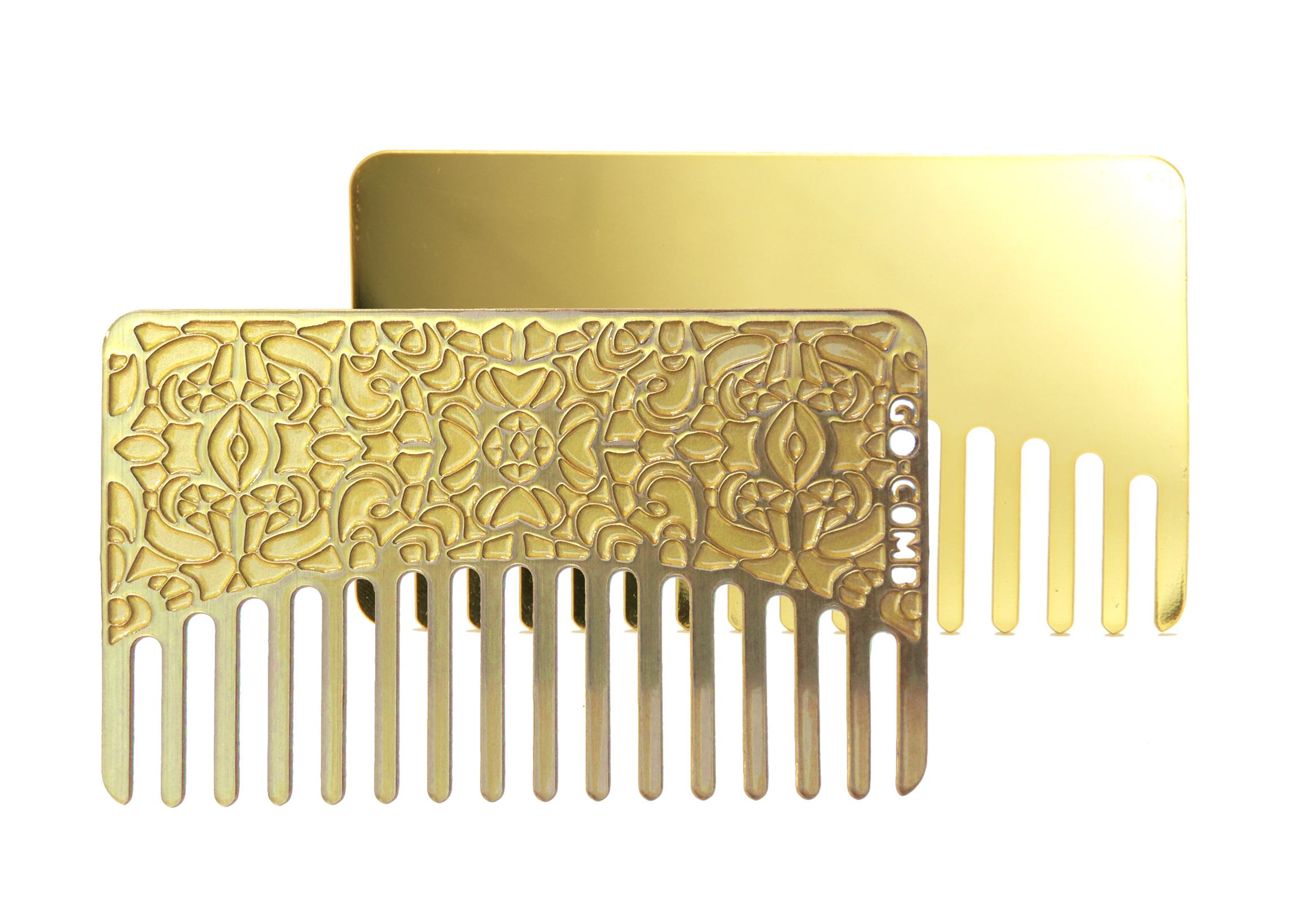 Go Comb Brass Lace Mirror Comb