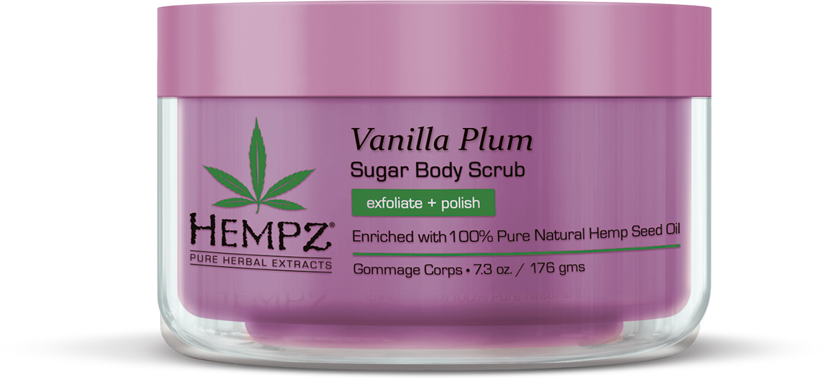 Hempz Vanilla Plum Body Scrub 215ml