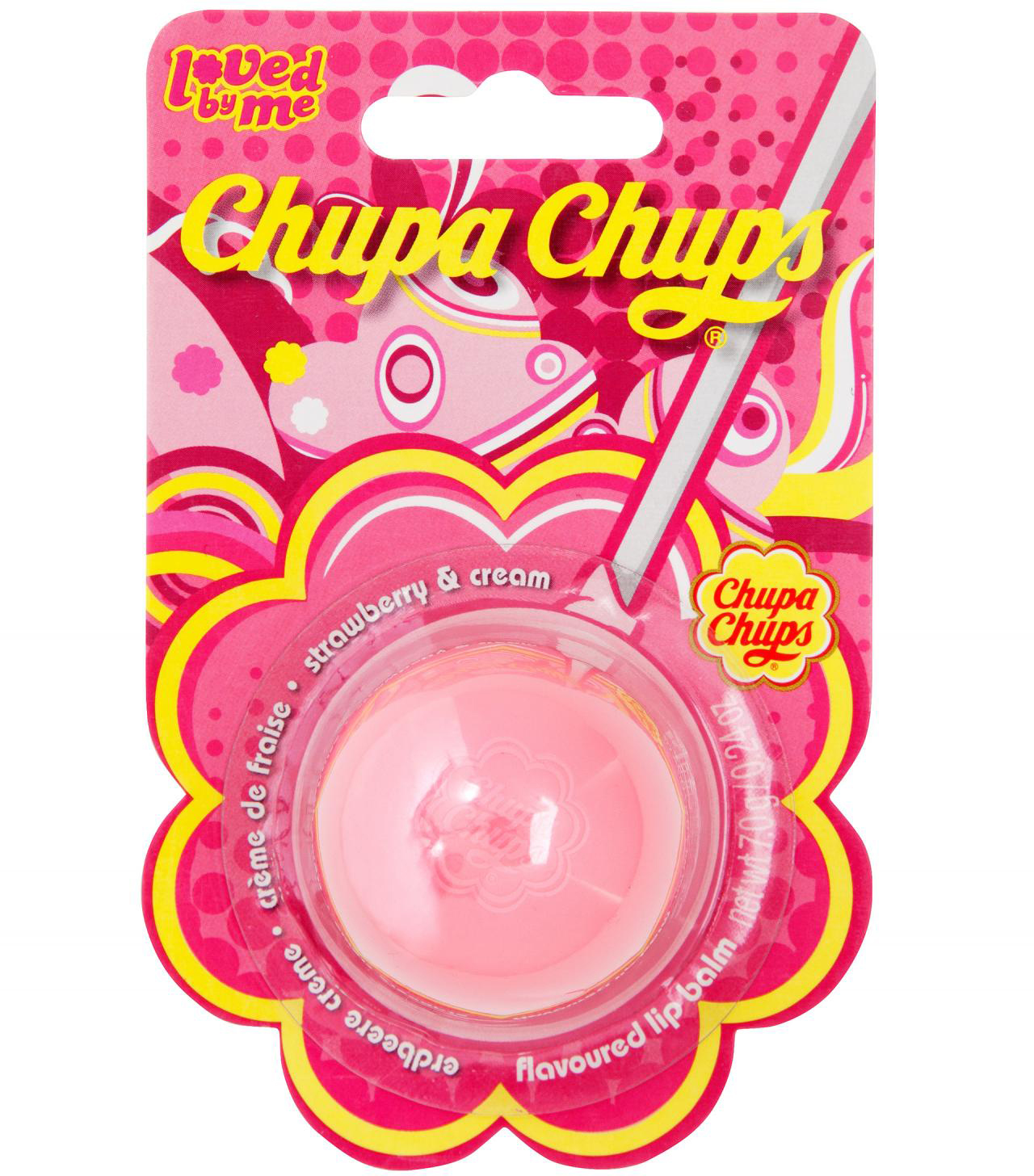 Lip Smacker Chupa Chups Ball Balm Strawberry & Cream