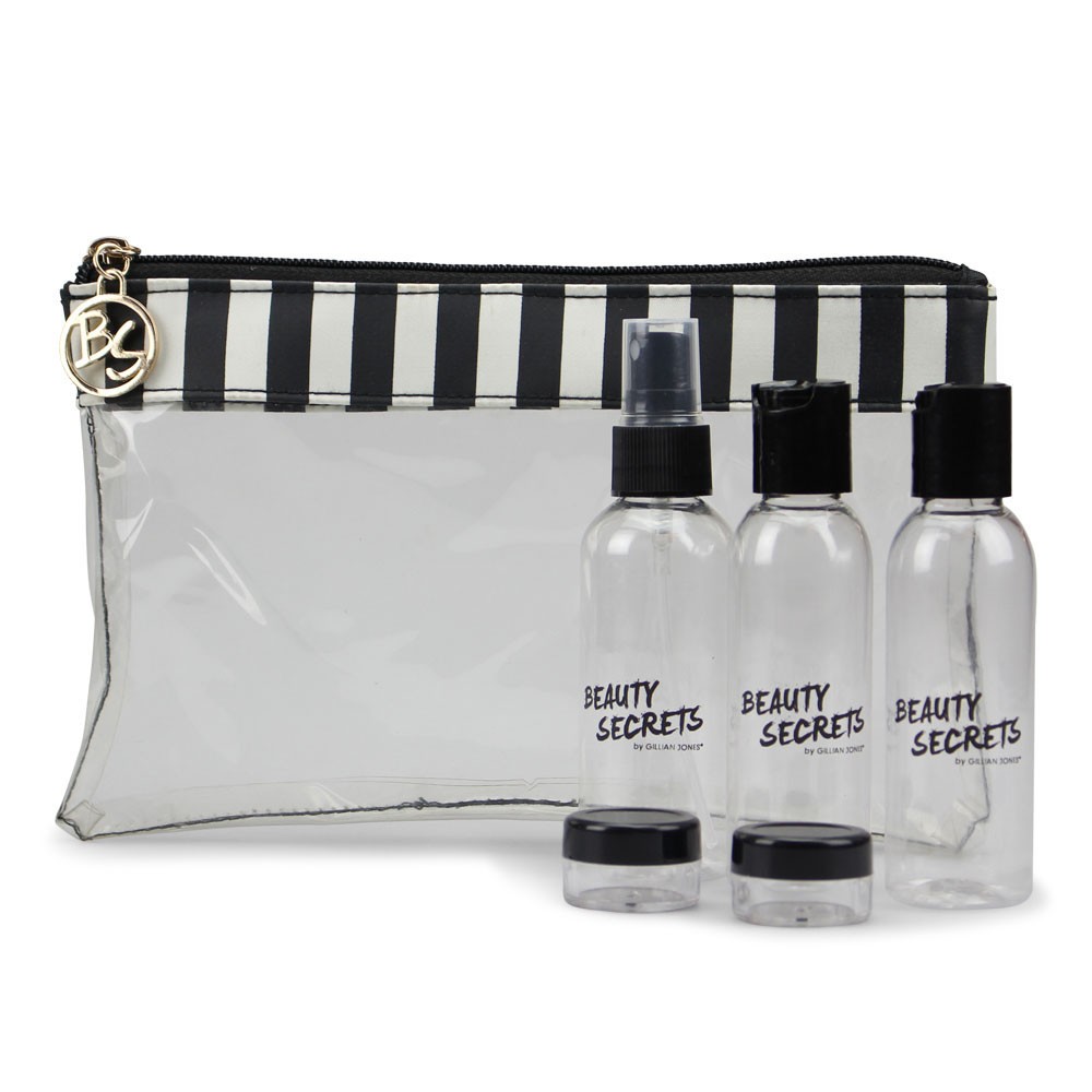 Gillian Jones Beauty Check-In Bag With Bottles Randig