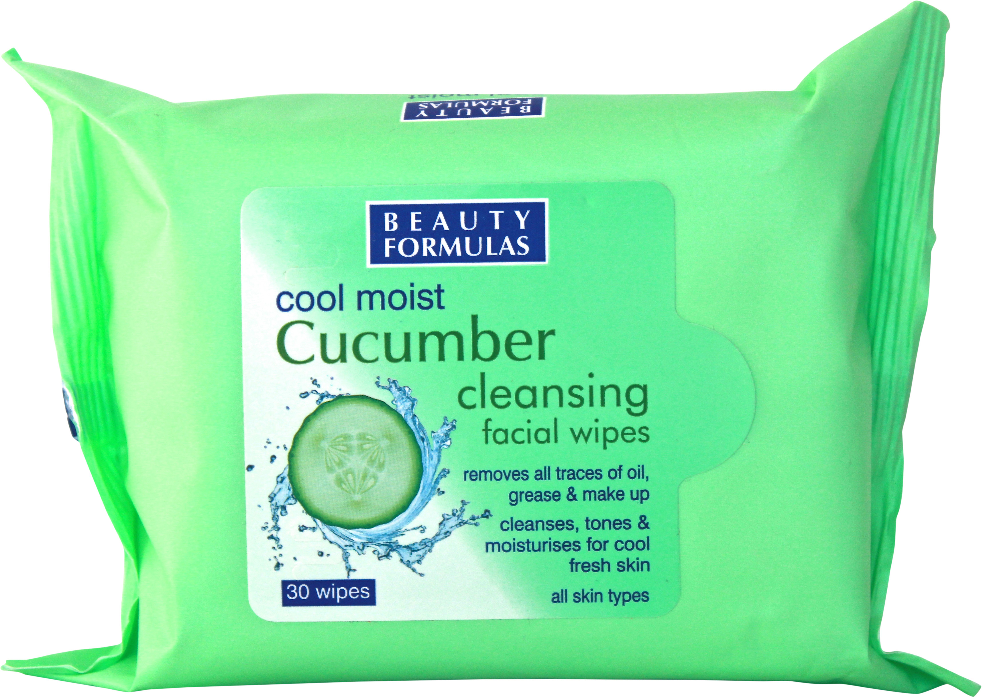 Beauty Formulas Cucumber Facial Wipes