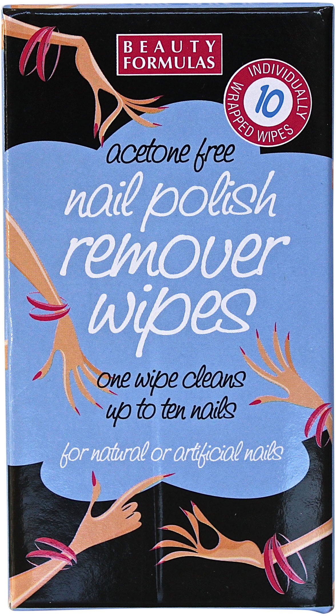 Beauty Formulas Aceton Free Nail Polish Remover Wipes