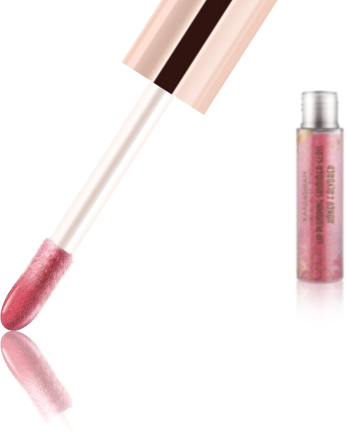 Kardashian Beauty Lip Plumping Shimmer Gloss Supercharged Strawberry