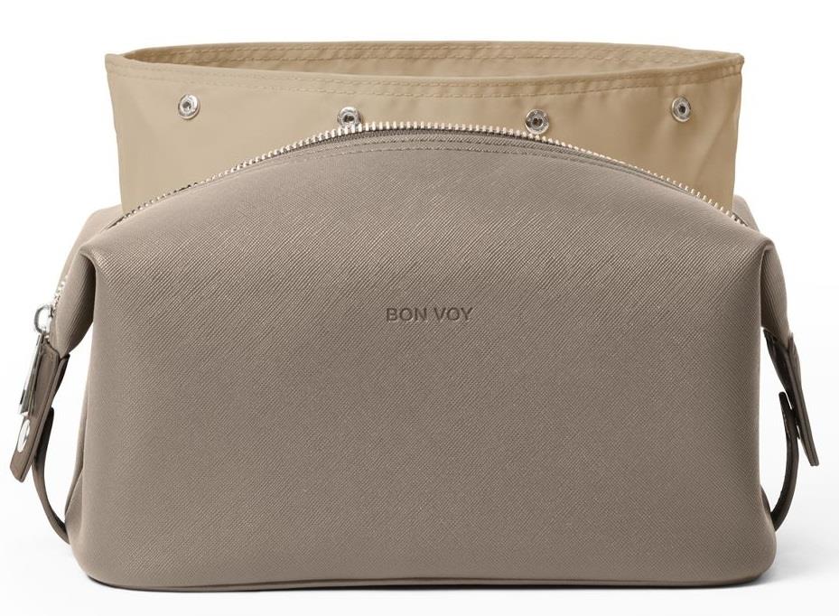 Bon Voy Staycation Cosmetic Bag Small Taupe/beige