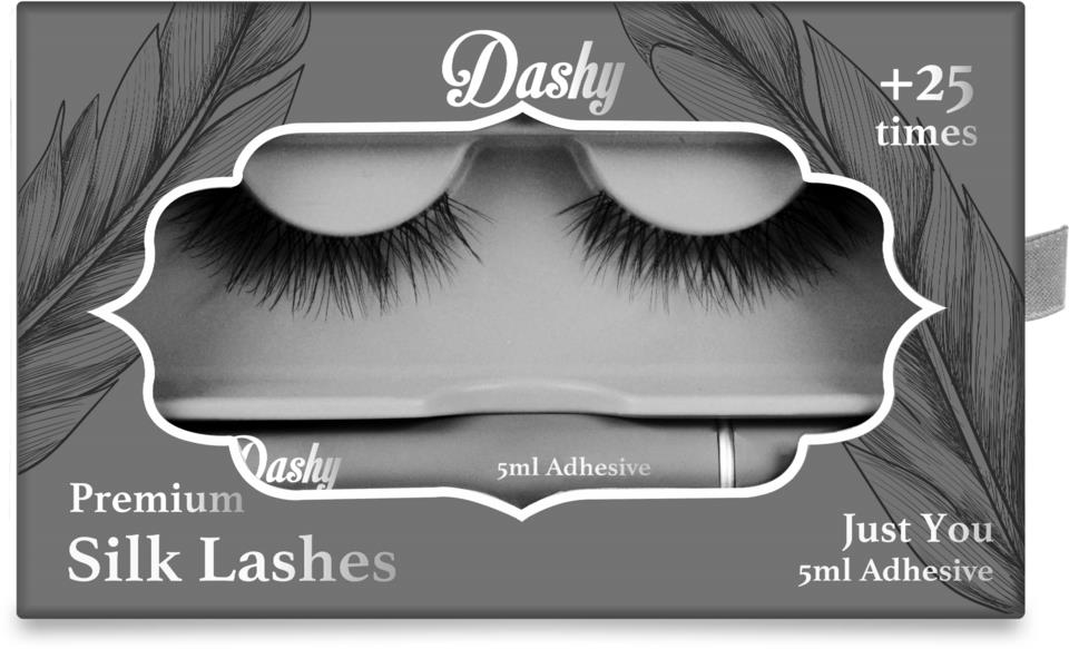 Dashy Premium Silk Lashes Just You + 5 ml Adhesive